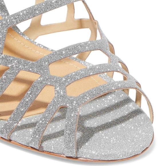 🍒EUC🍒 SCHUTZ GLITTER CAGE HEELS - Picture 6 of 15